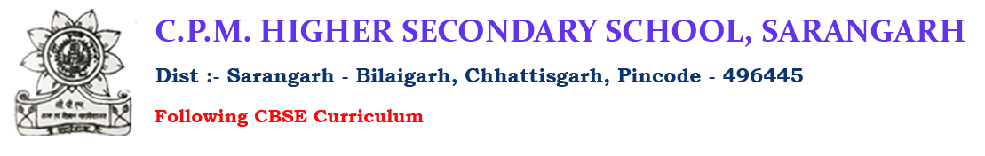 C.P.M. Higher Secondary School Sarangarh Logo